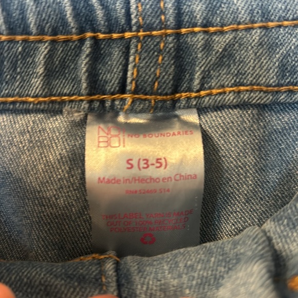 No Boundaries tie waist denim joggers size small - Picture 4 of 7